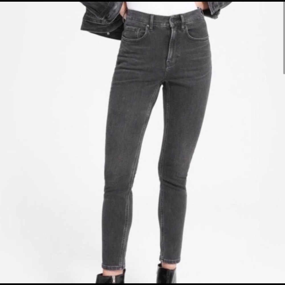 NWT Everlane High Rise Slim Straight Ankle Jeans